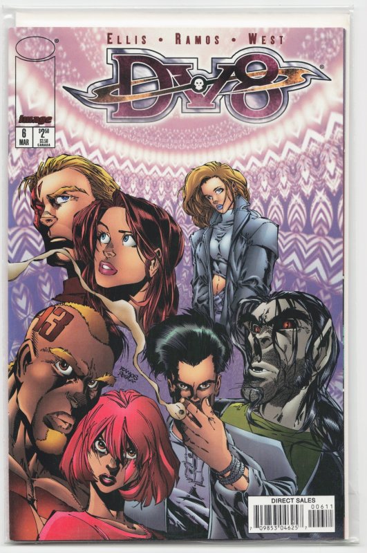 DV8 #6 (Image Comics, 1997), raw, ungraded comic book — front cover