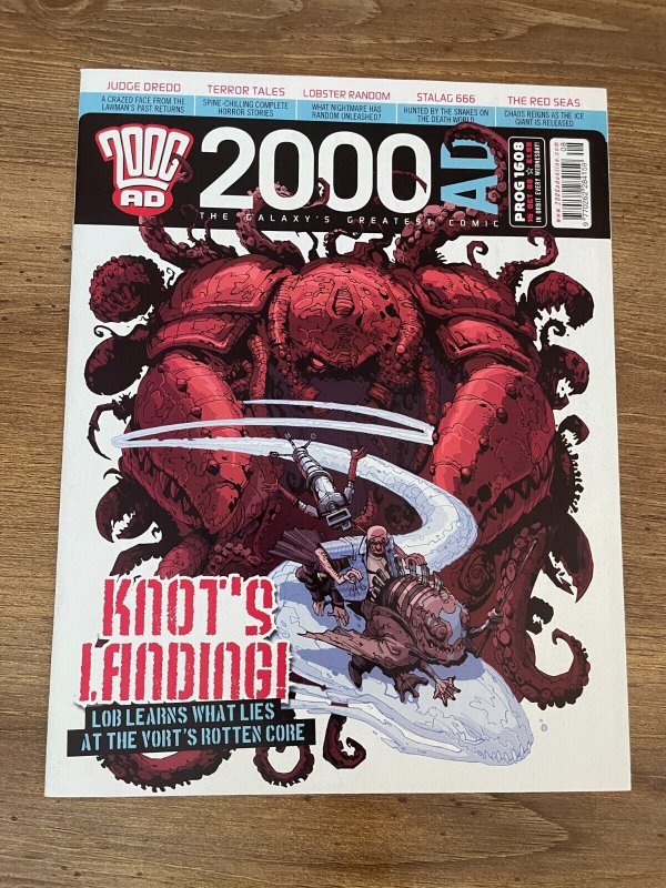 2000 AD Prog #1608 (2000), raw comic book in NM condition — front cover
