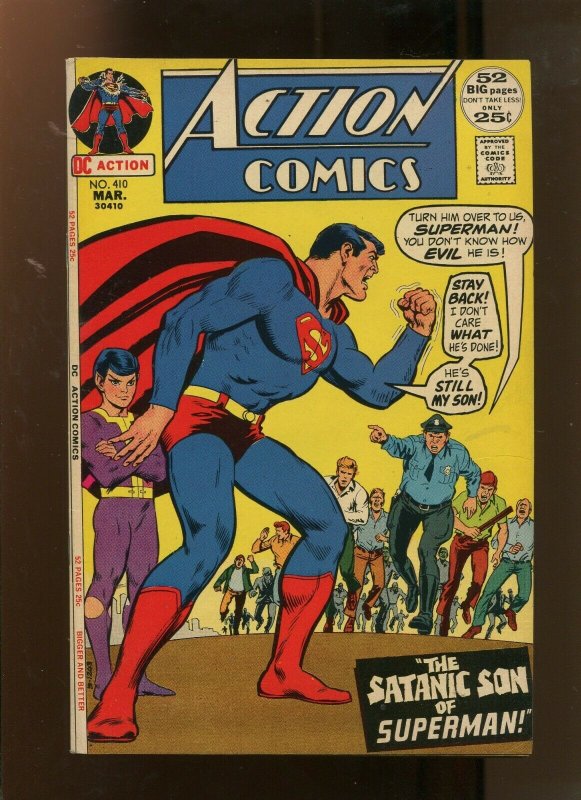 Action Comics #410 (DC Comics, 1972), raw comic book in 7.0 condition — front cover