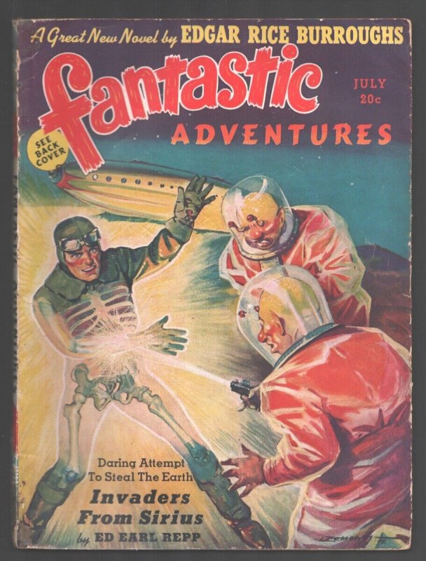 Pulp: Fantastic Adventures #2 (1939), raw, ungraded comic book — front cover