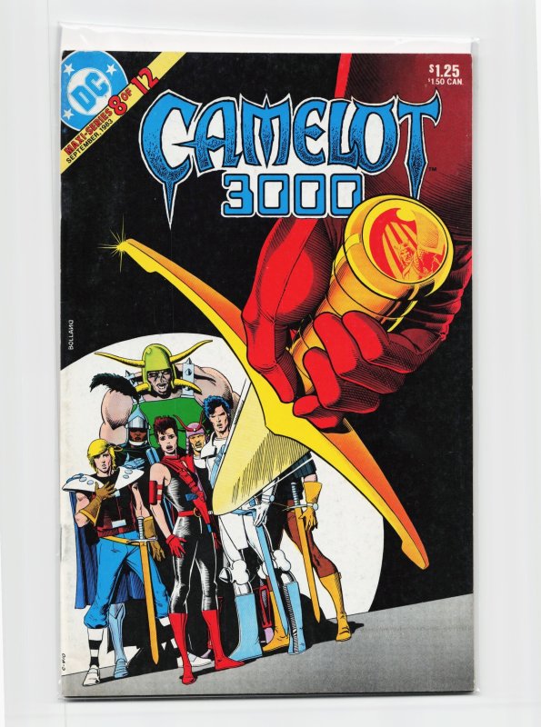 Camelot 3000 #8 (1983), raw, ungraded comic book — front cover