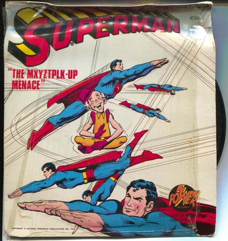 Superman 33 1/3 Record -7"-Neal Adams #2304 (1975), raw comic book in VG condition — front cover