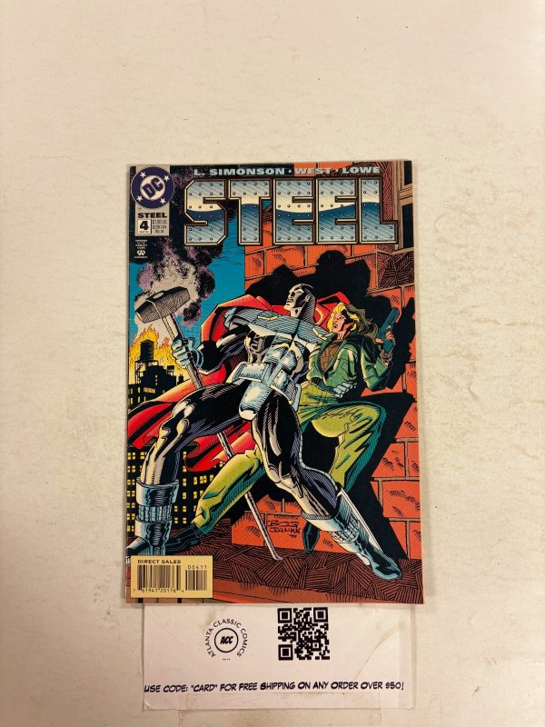 Steel #4 (DC Comics), raw comic book in NM condition — front cover