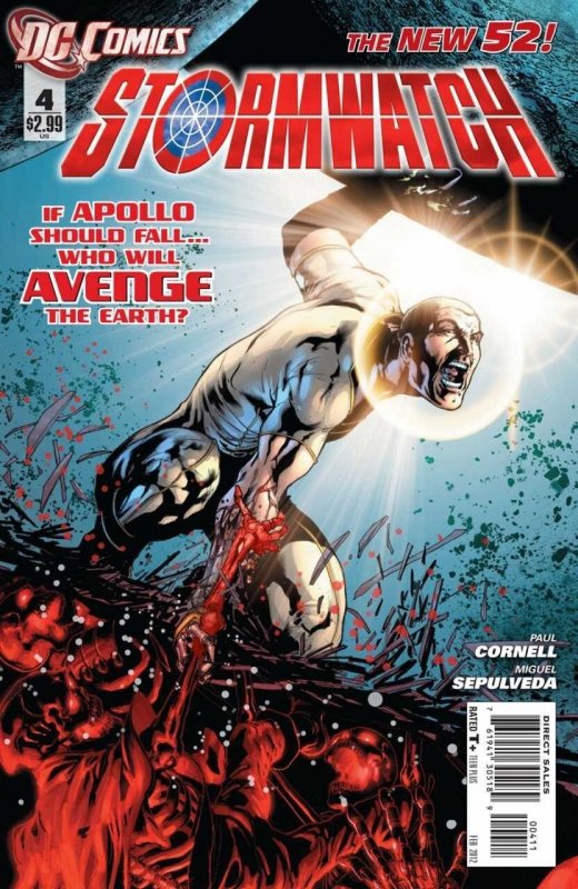 Stormwatch #4, raw comic book in VF/NM condition — front cover
