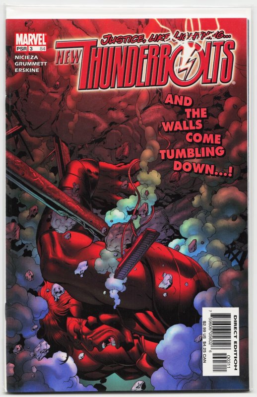 New Thunderbolts #3 (Marvel Comics, 2005), raw, ungraded comic book — front cover