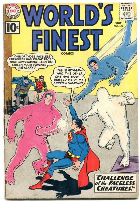 World's Finest #120 (DC Comics, 1961), raw, ungraded comic book — front cover