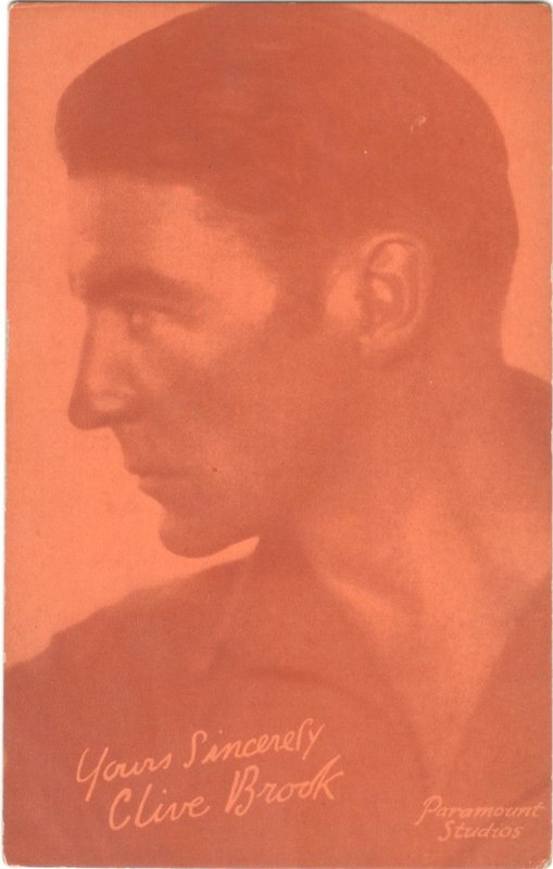 Clive Brook Western Film Star Arcade Card 1920's-"Save Your Coupons" Arcade C..., raw, ungraded comic book — front cover