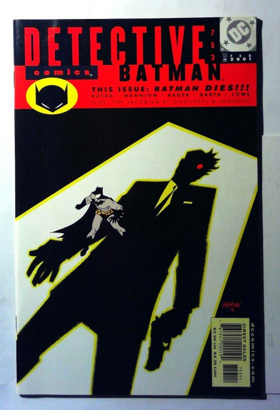 Detective Comics #753 (DC Comics, 2001), raw, ungraded comic book — front cover