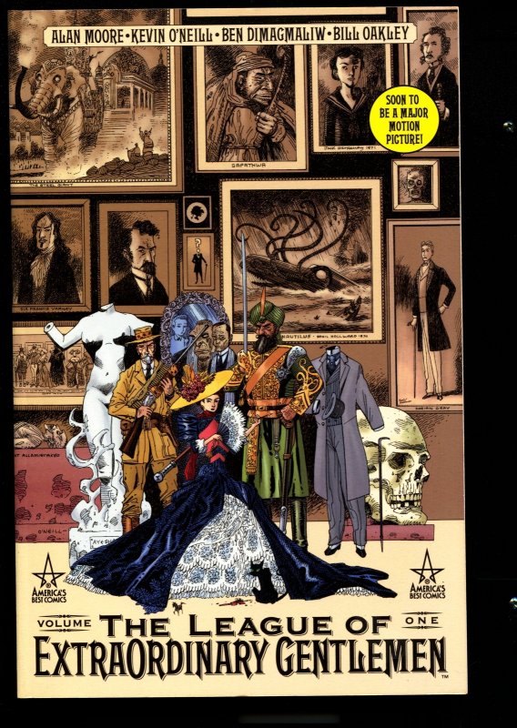 League of Extrordinary Gentlemen-Alan Moore-Vol 1-TPB-trade, raw, ungraded comic book — front cover