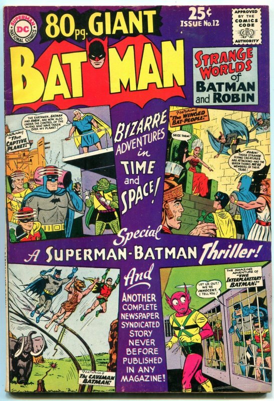 80 Page Giant #12 (DC Comics, 1965), raw comic book in FN/VF condition — front cover