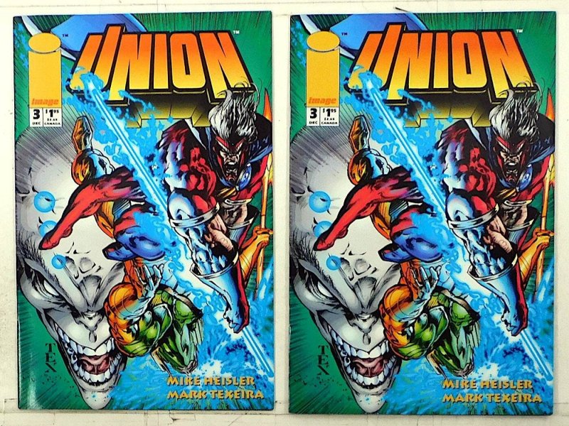 Union Lot of 2 #3 x2 (1993) Image Comics 1st Print Comic Books (Image Comics, 1993), raw, ungraded comic book — front cover