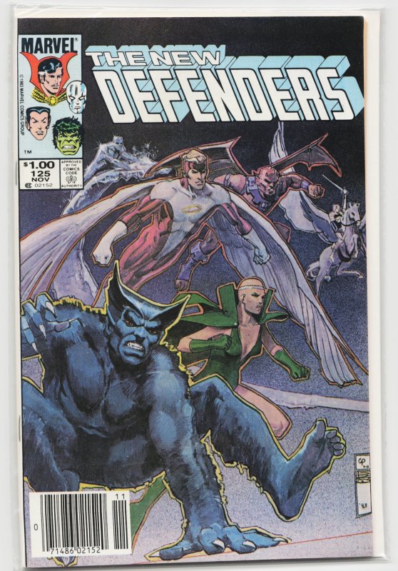 The Defenders #125 (Marvel Comics, 1983), raw, ungraded comic book — front cover