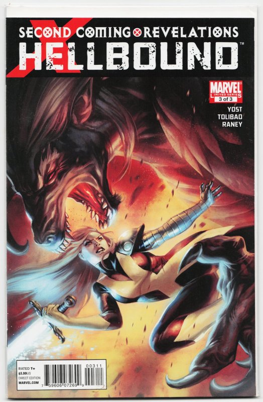 X-Men: Hellbound #3 (Marvel Comics, 2010), raw, ungraded comic book — front cover