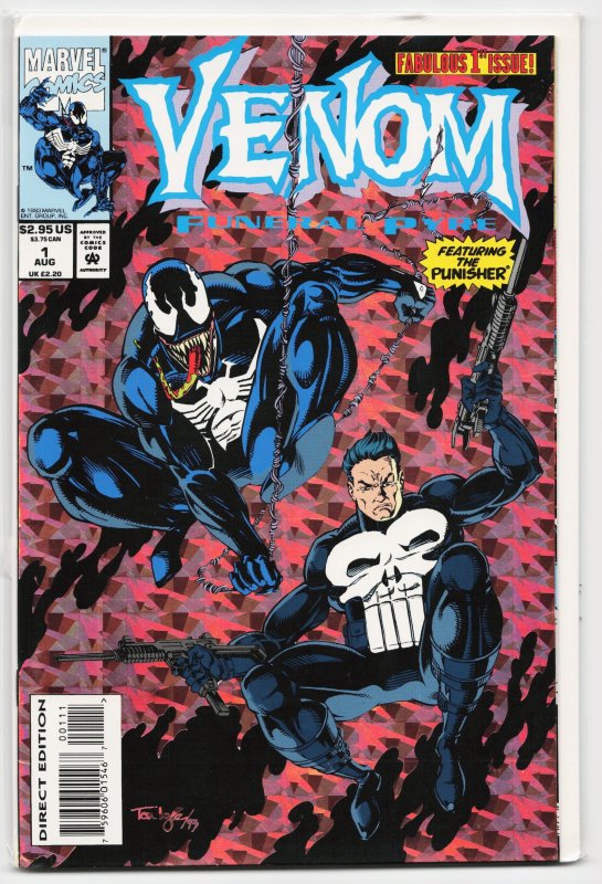 Venom: Funeral Pyre #1 (1993), raw, ungraded comic book — front cover
