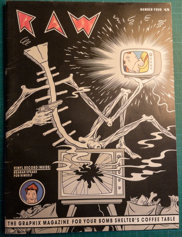 Raw #4 (1982), raw, ungraded comic book — front cover