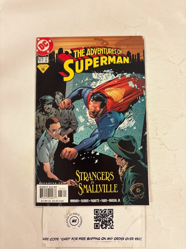 Adventures of Superman #577 (DC Comics, 2000), raw comic book in NM condition — front cover
