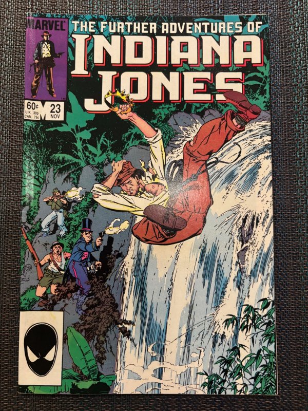 The Further Adventures of Indiana Jones #23 (Marvel Comics, 1984), raw, ungraded comic book — front cover
