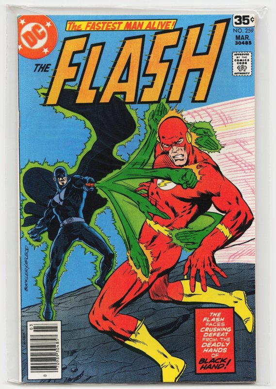 The Flash #259 (DC Comics, 1978), raw, ungraded comic book — front cover
