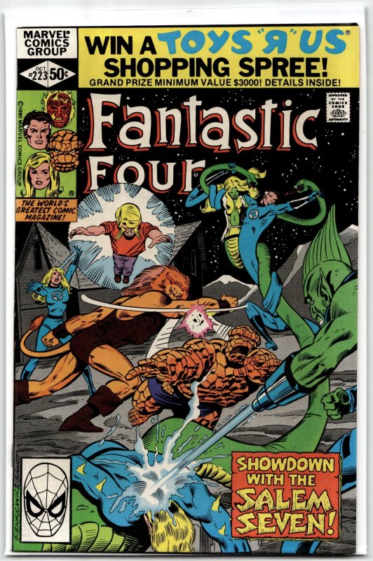 Fantastic Four #223 (Marvel Comics, 1980), raw, ungraded comic book — front cover
