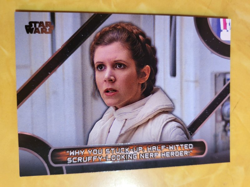 2018 Star Wars Galactic Files Memorable Quotes MQ-5 (2018), raw, ungraded comic book — front cover