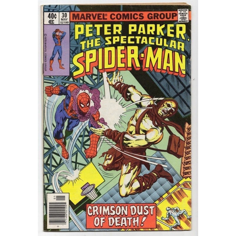 Spectacular Spider-Man #30 (Marvel Comics, 1979), raw comic book in VG+ 4.5 condition — front cover