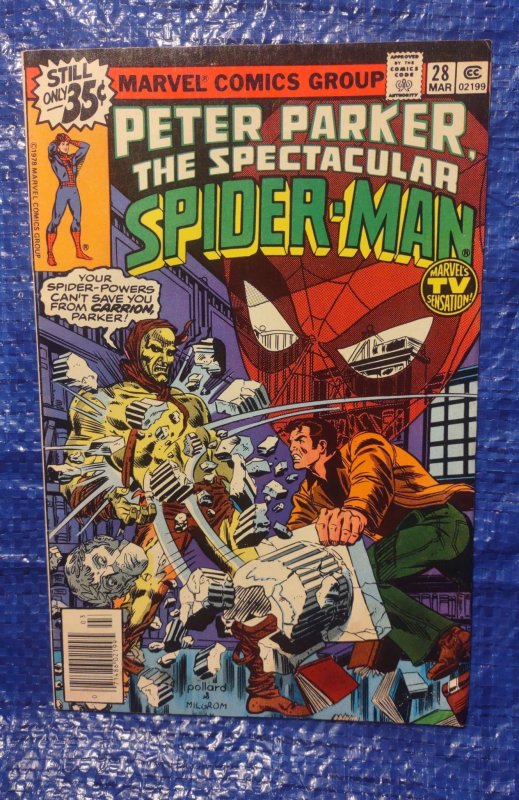 The Spectacular Spider-Man #28 (Marvel Comics, 1979), raw, ungraded comic book — front cover