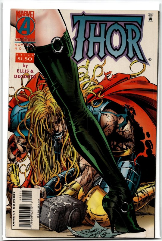 Thor #492 (Marvel Comics, 1995), raw, ungraded comic book — front cover