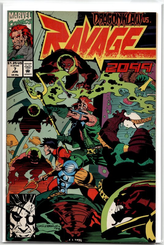 Ravage 2099 #7 (Marvel Comics, 1993), raw, ungraded comic book — front cover