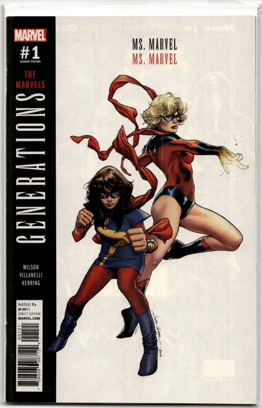 Generations: Ms. Marvel & Ms. Marvel Coipel Cover (2017) Ms. Marvel (2017), raw, ungraded comic book — front cover
