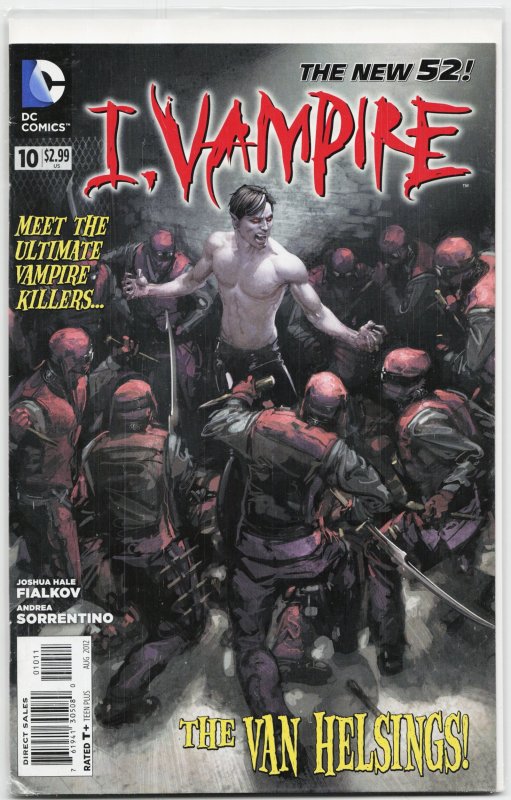 I, Vampire #10 (2012), raw, ungraded comic book — front cover