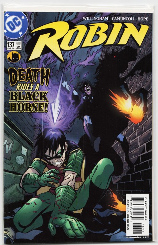 Robin #137 (DC Comics, 2005), raw, ungraded comic book — front cover