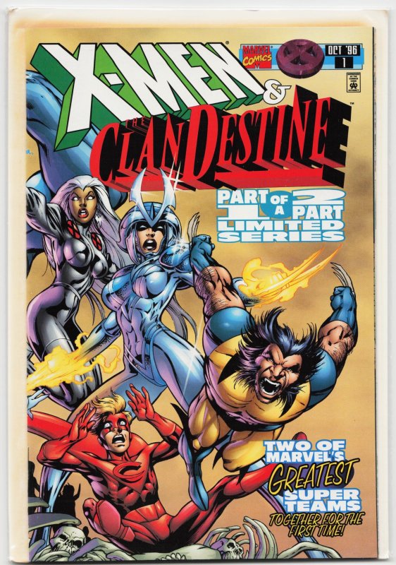 X-Men: ClanDestine #1 (1996), raw, ungraded comic book — front cover