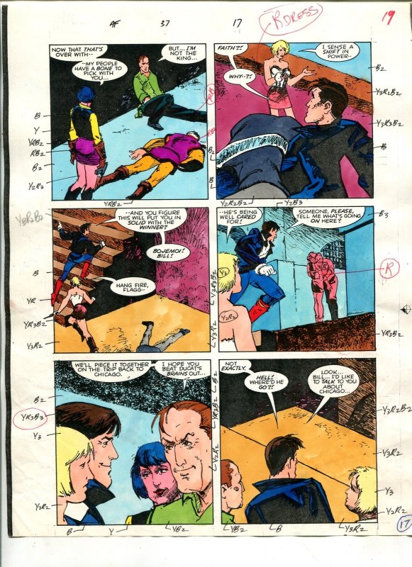 American Flagg! #37 (1987), raw, ungraded comic book — front cover
