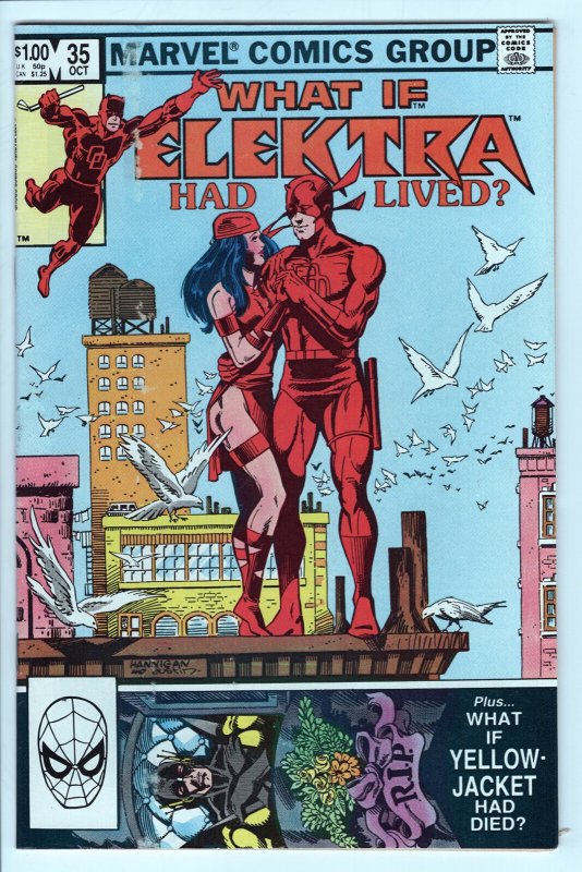 What IF? #35 - 3.5 - WP - Electra - Yellowjacket - Miller (Marvel Comics), raw comic book in 3.5 condition — front cover