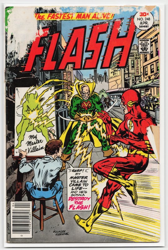 The Flash #248 (DC Comics, 1977), raw, ungraded comic book — front cover
