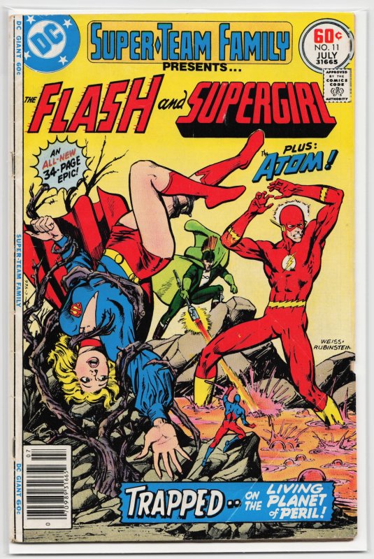 Super-Team Family #11 (DC Comics, 1977), raw, ungraded comic book — front cover