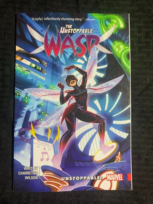 2017 THE Wasp Volume 1 Unstoppable TPB SC VF 8.0 1st Marvel Comics (2017), raw comic book in VF 8.0 condition — front cover