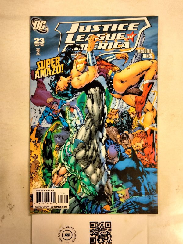 Justice League of America #23 (DC Comics), raw comic book in NM condition — front cover
