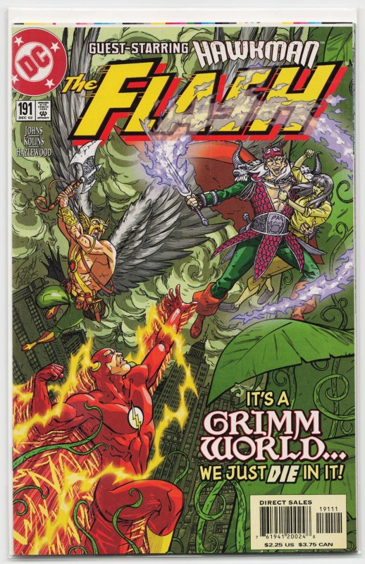 The Flash #191 (DC Comics, 2002), raw, ungraded comic book — front cover