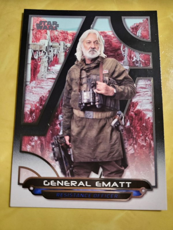 2018 Star Wars Galactic Files #TLJ-20 General Ematt (2018), raw, ungraded comic book — front cover