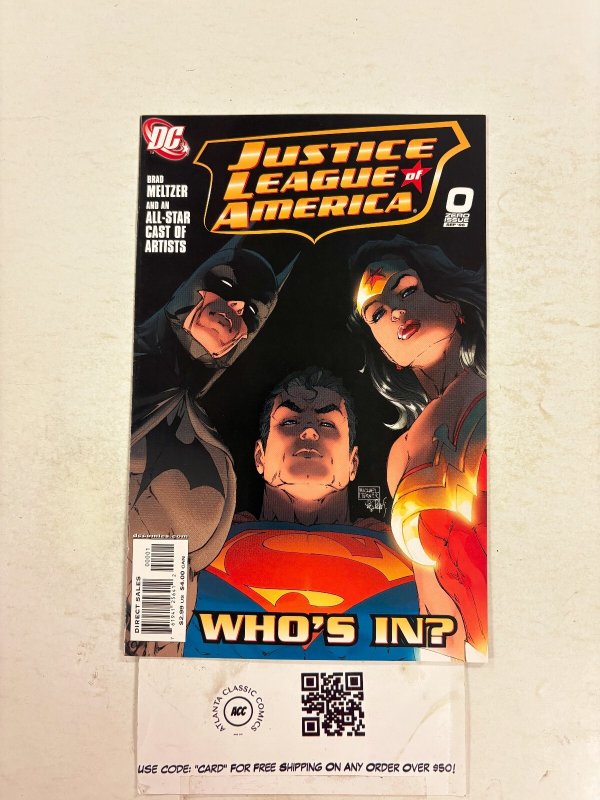 Justice League of America #0 (DC Comics, 2006), raw comic book in NM condition — front cover
