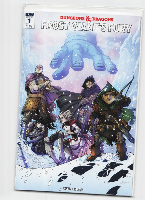 Dungeons & Dragons: Frost Giant's Fury #1 (IDW Publishing, 2016), raw, ungraded comic book — front cover