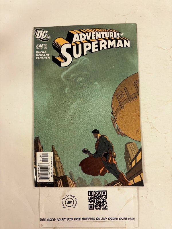 Adventures of Superman #646 (DC Comics), raw comic book in NM condition — front cover