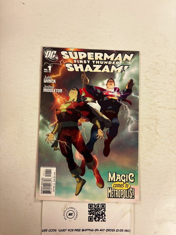 Superman Shazam First Thunder #1 (DC Comics), raw comic book in NM condition — front cover