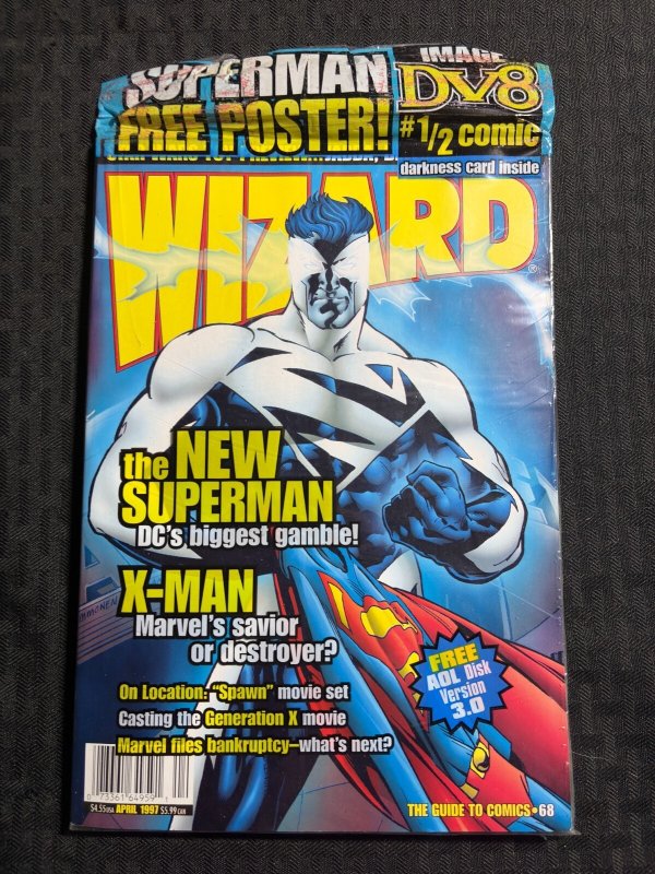 1997 Wizard Comics Magazine #68 (1997), raw, ungraded comic book — front cover