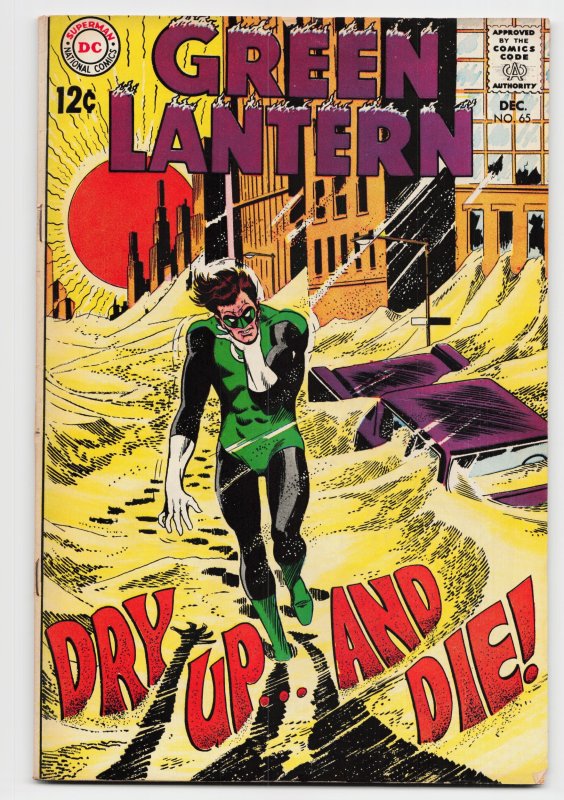Green Lantern #65 (DC Comics, 1968), raw, ungraded comic book — front cover