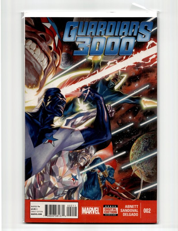 Guardians 3000 #2 (Marvel Comics, 2015), raw, ungraded comic book — front cover