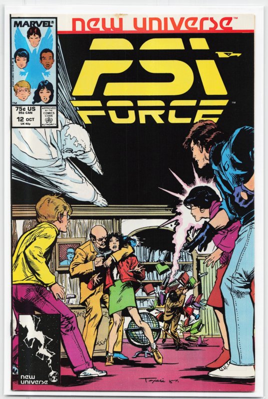 Psi-Force #12 (Marvel Comics, 1987), raw, ungraded comic book — front cover
