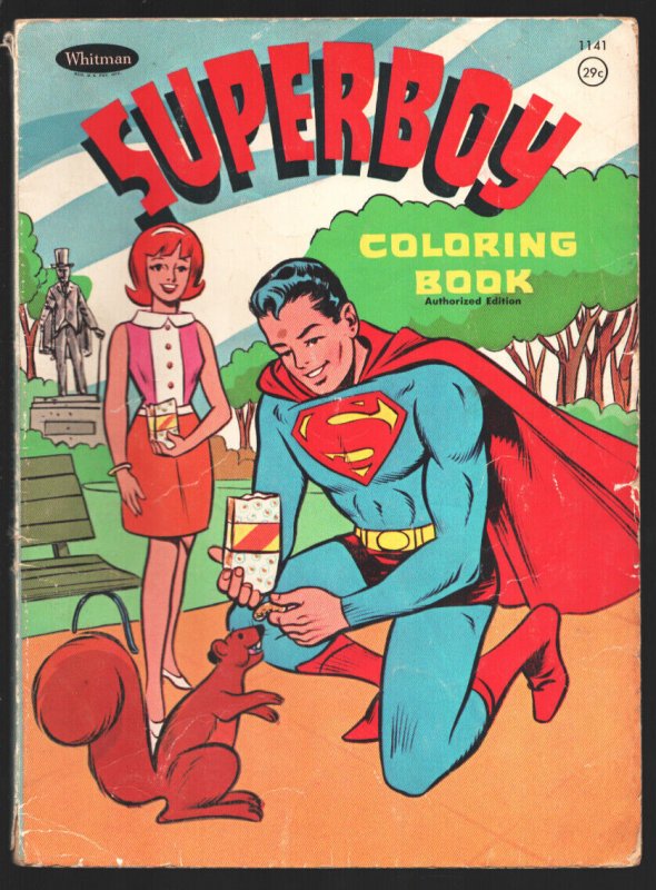 Superboy Coloring Book #1141 (1967), raw, ungraded comic book — front cover