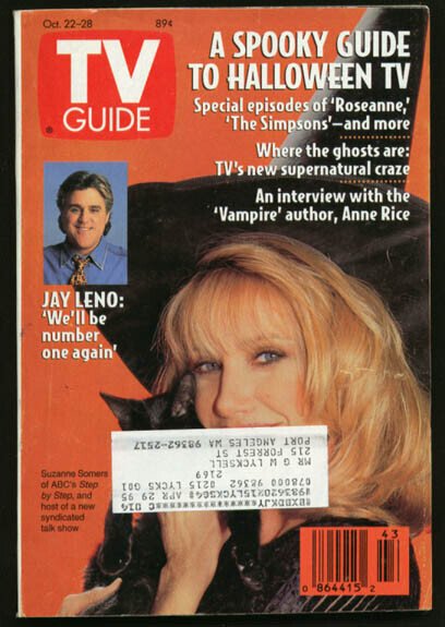 Mag: TV Guide 10/22/1994-Jay Leno/spooky Shows/anne Rice G, raw, ungraded comic book — front cover